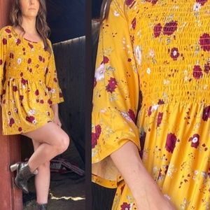 Bobbie Brooks Yellow Tunic Dress